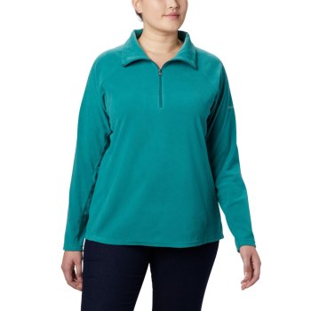 Columbia Sweater Dames, Glacial IV 1/2 Zip Plus Size LichtGroen, 56QULFNCI